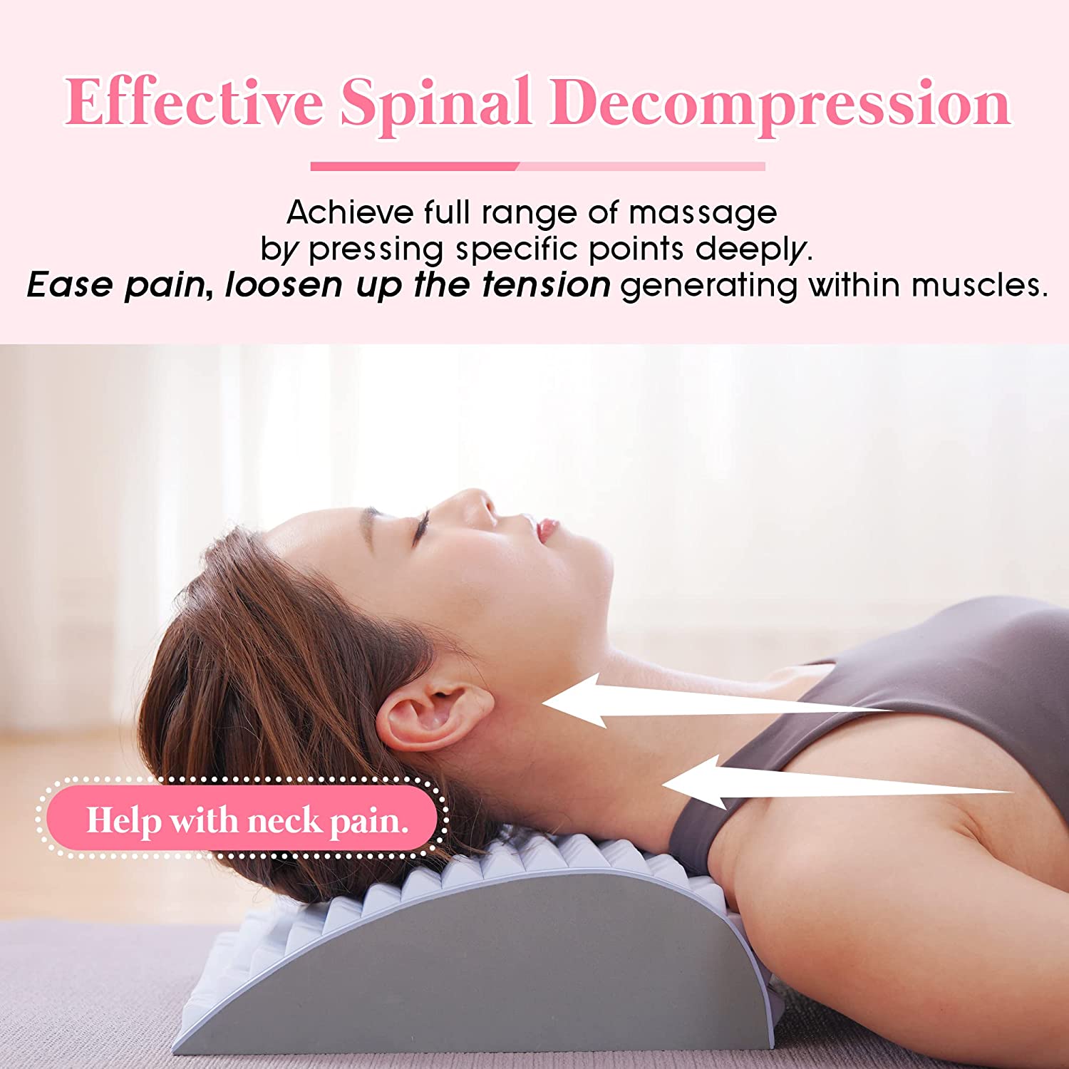 Back Stretcher Lumbar - Bantal perenggang nyeri punggung bawah, bantal