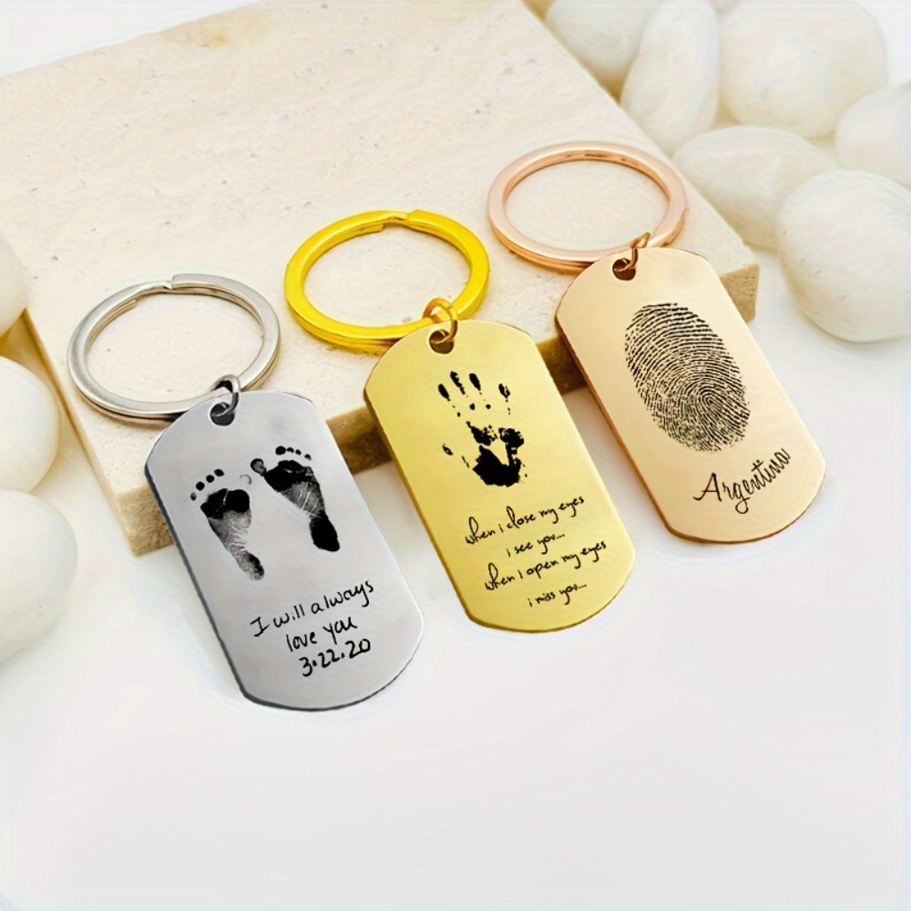 Health Wellness Gifts - Gantungan Kunci Baja Tahan Karat Kustom