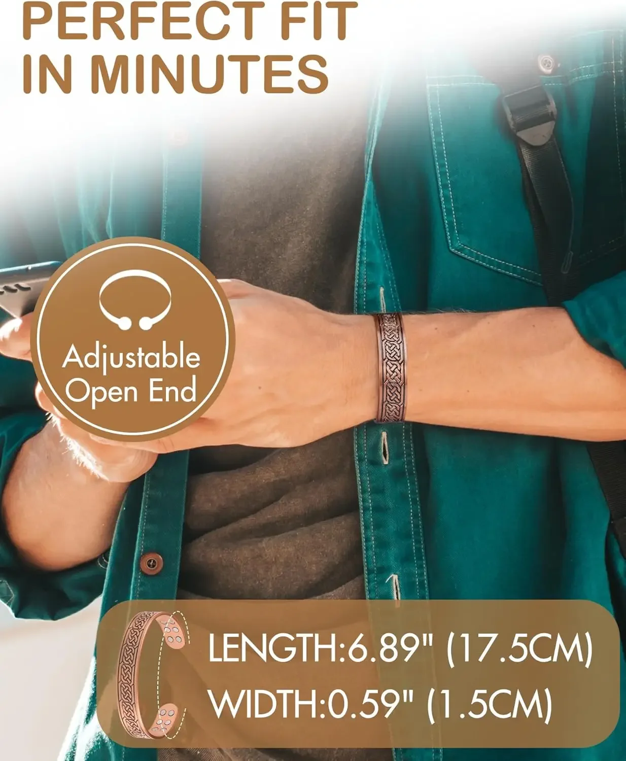 ARADOO Gelang Magnet Tembaga M - Health Wellness Gifts ulasan dan harga