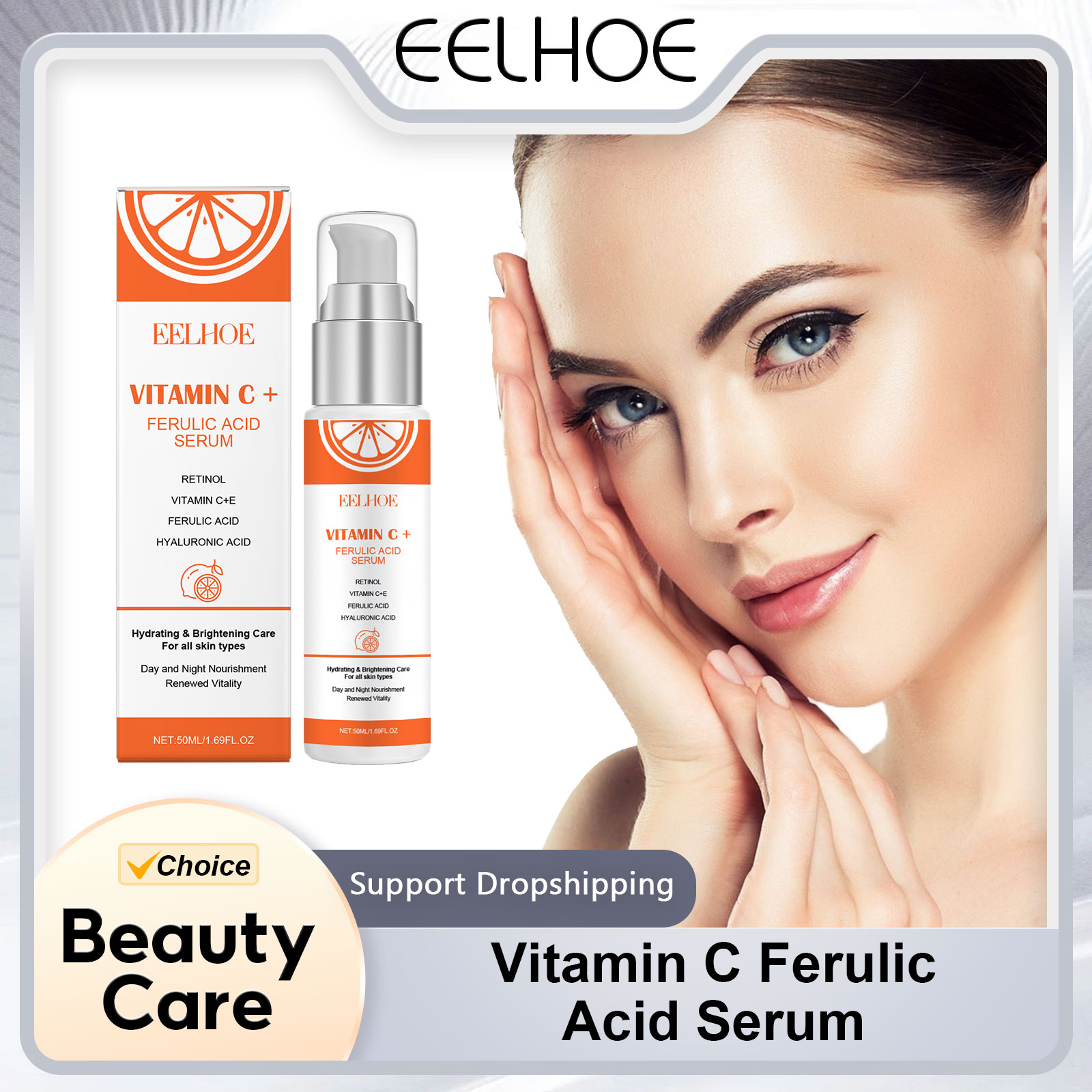 EELHOE Serum Vitamin C E, asam - The Ordinary Serum Hyaluronic Acid ulasan dan harga